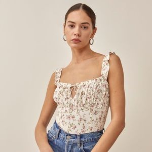 NEW REFORMATION Cortese Top Color: Boheme Size 6